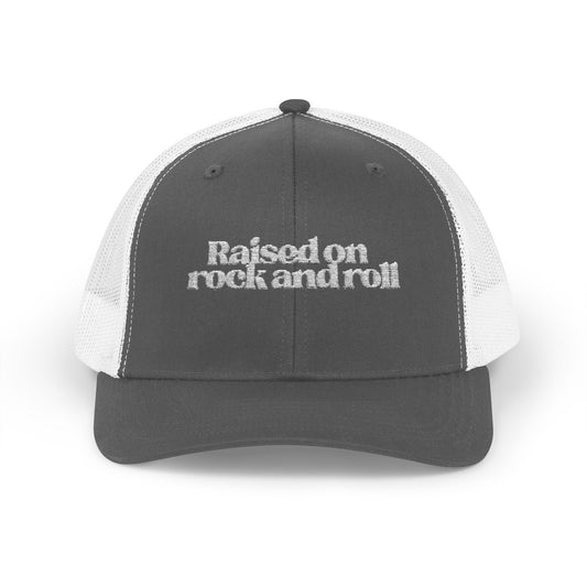 Raised on Rock and Roll Snapback Trucker Cap - Casual Style for Music Lovers
