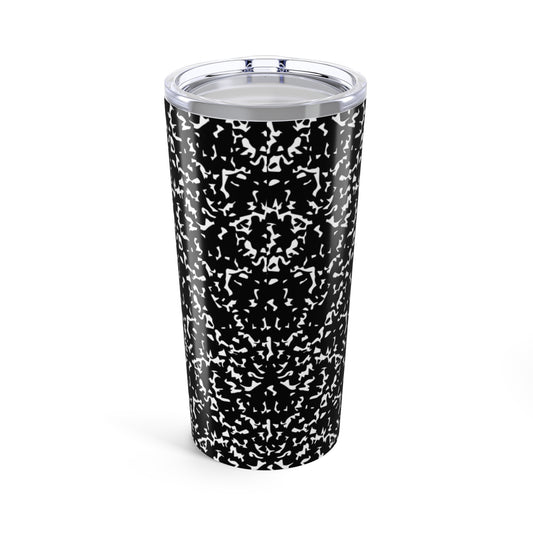 Composition Book Style Coffee Tea Tumbler (Customize and Personalizable)