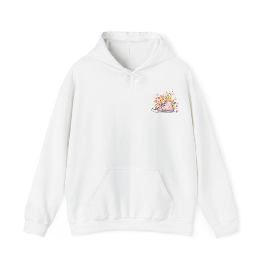 Spring in My Step | Floral Spring Easter Hoodie | Boho Cottagecore | Teacher Gift | Women's Wildflower Sweatshirt | Oversized