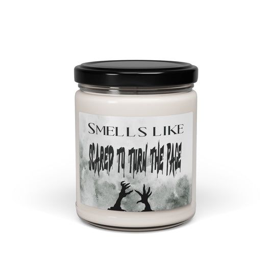 Smells Like Scared to Turn the Page Coconut and Cardamom Scented Soy Candle
