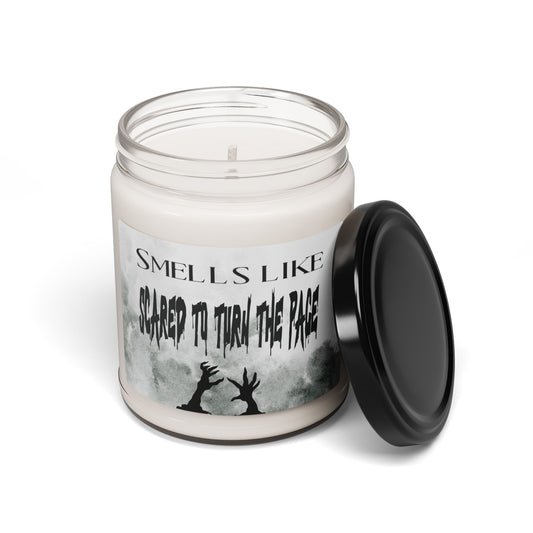 Smells Like Scared to Turn the Page Coconut and Cardamom Scented Soy Candle