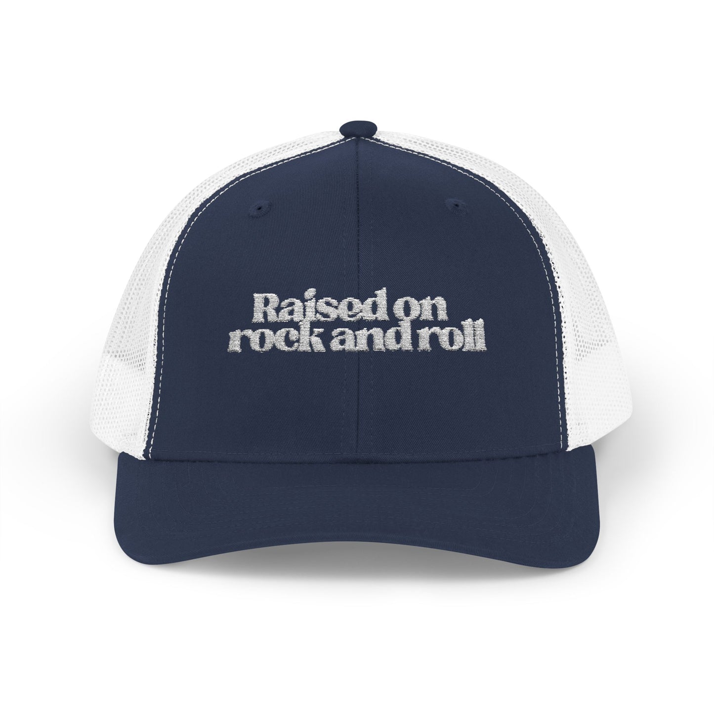 Raised on Rock and Roll Snapback Trucker Cap - Casual Style for Music Lovers