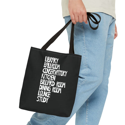 Clue Inspired Location and Character Tote Bag