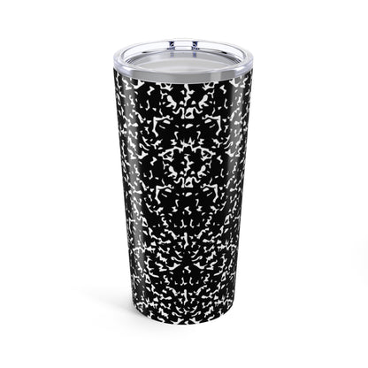 Composition Book Style Coffee Tea Tumbler (Customize and Personalizable)