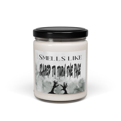 Smells Like Scared to Turn the Page Coconut and Cardamom Scented Soy Candle